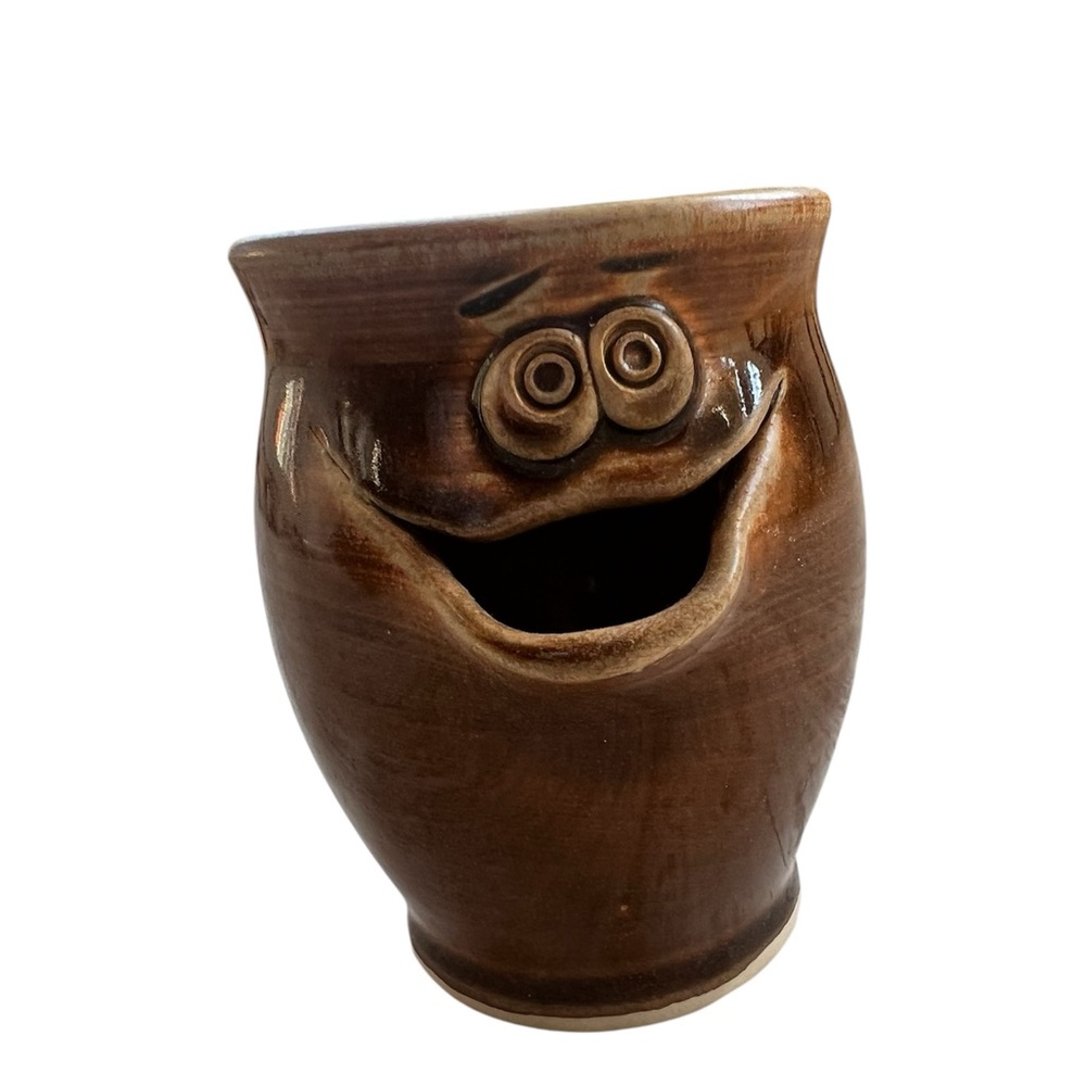 Willey Beers Studio Pottery Blue Egg Separator Creative Clay Works, Logan Utah